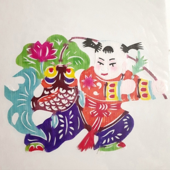 Chinese Folk Art 8 Set Papercuts Artist Book - Picture 2 of 11